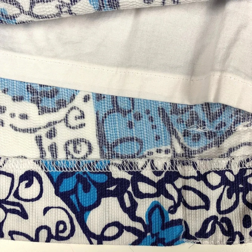 Lilly Pulitzer Marigold Skort Hippy Hippy Shake Lace sz 0‎ Ariel Blue Navy